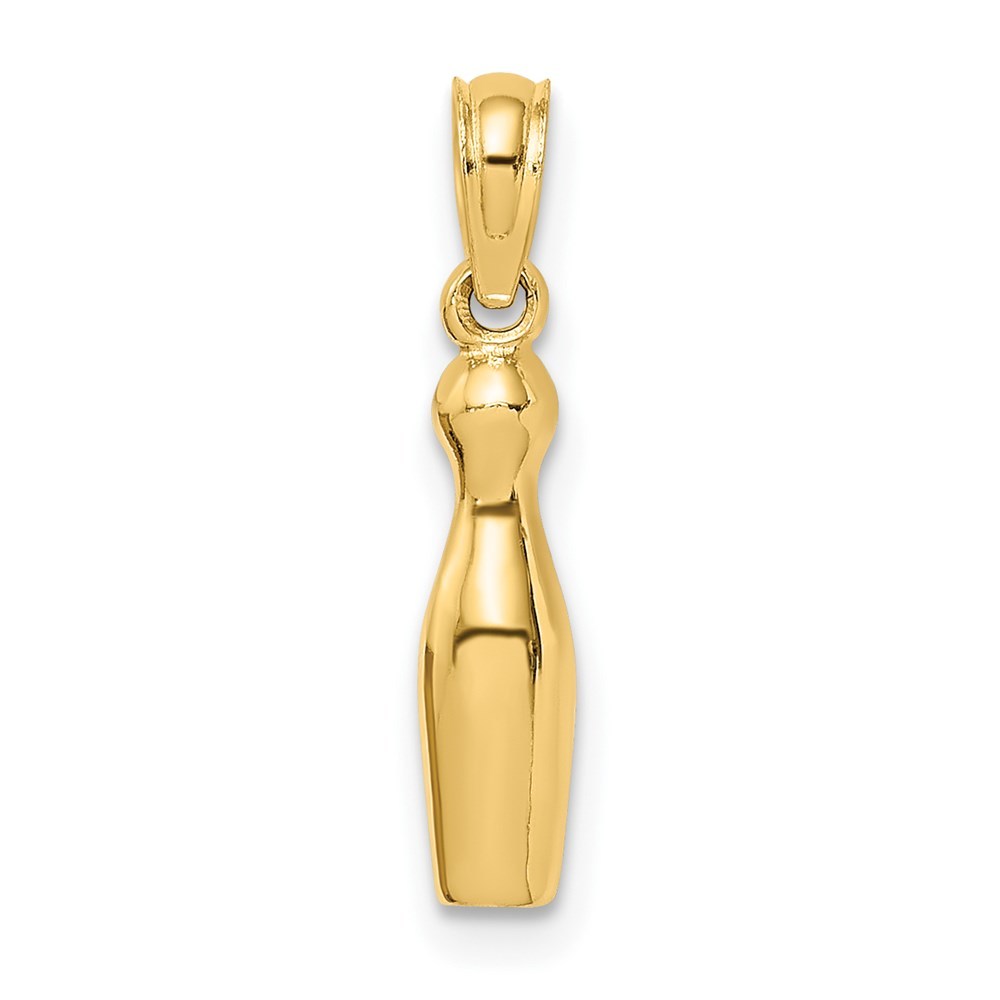 Million Charms 14k Yellow Gold Genuine 3-D Bowling Charm